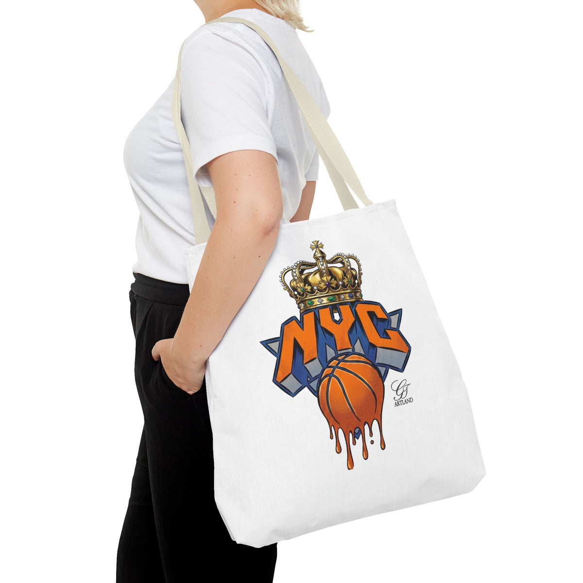 NYC Crown Basketball tote bag | Streetwear City Sports design
