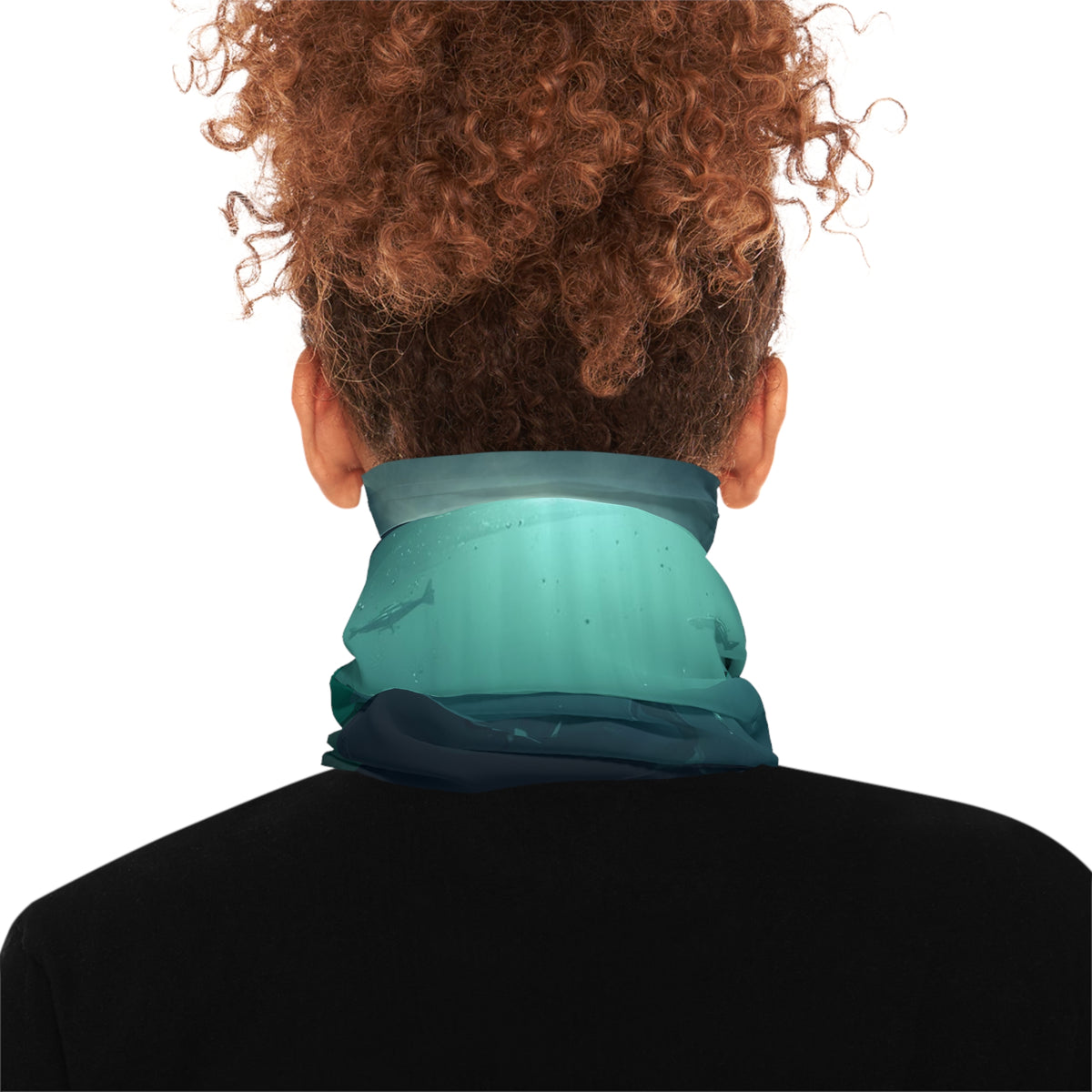 Mermaid Abduction Neck Gaiter | Alien Underwater Scene Face Covering