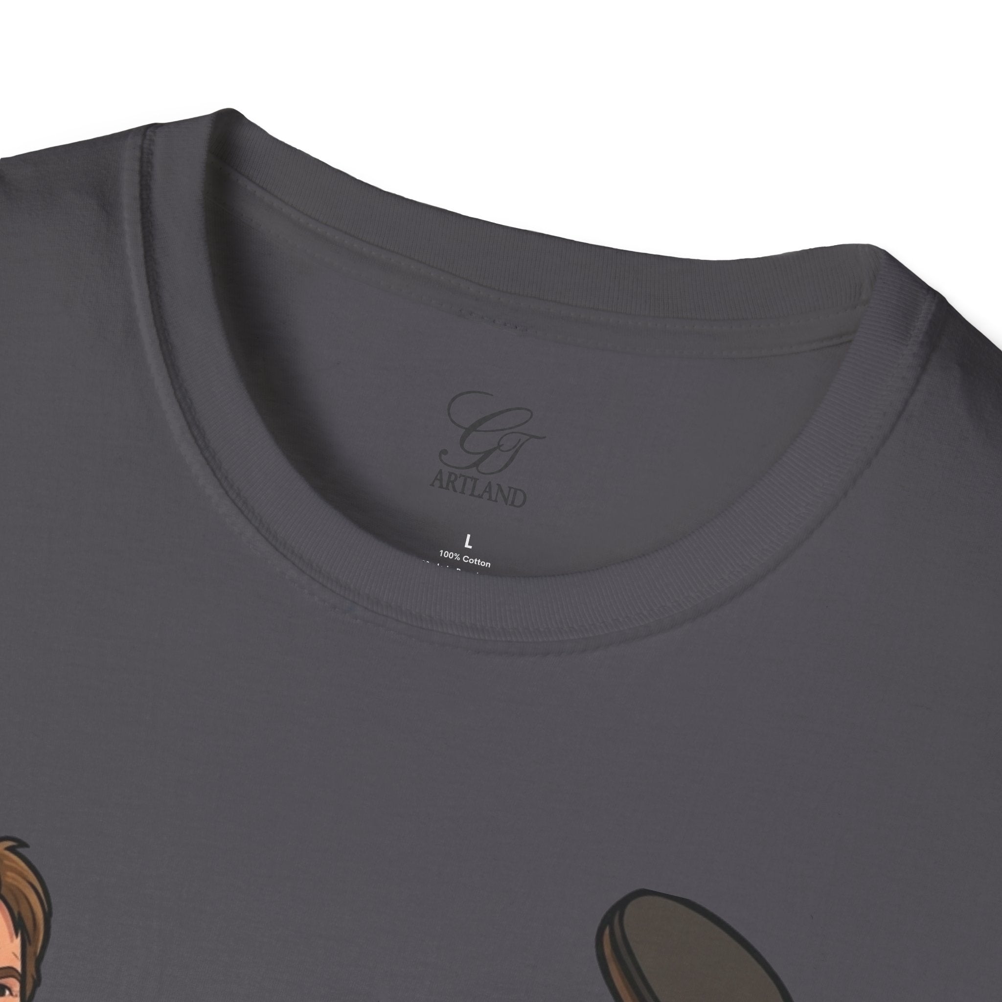 Chuck Norris Kick Illustration T-Shirt | I'll Kick Your Butt text by GT Artland