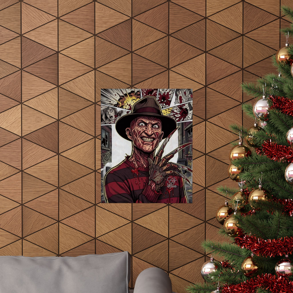 Elm Street Gangsta Horror Matte Vertical Posters by GT Artland