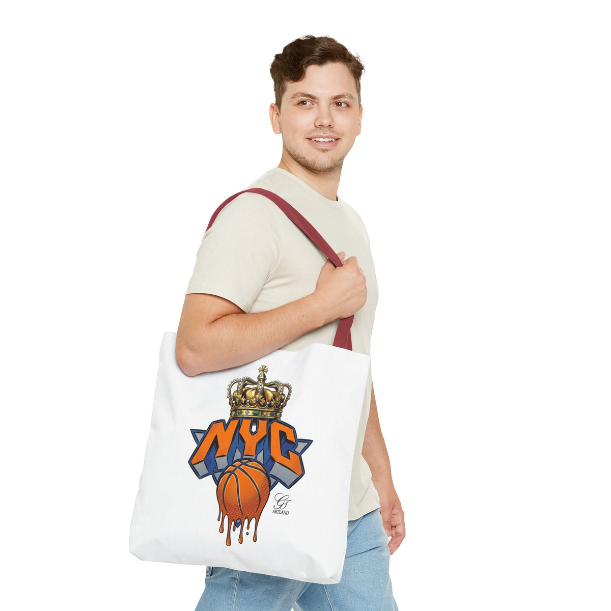 NYC Crown Basketball tote bag | Streetwear City Sports design