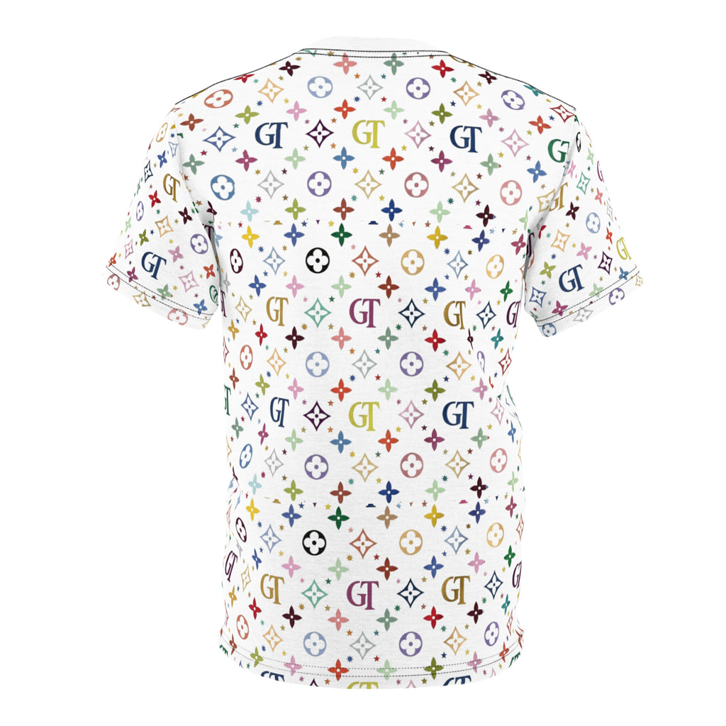 Colorful Monogram Designer Elite Pattern Tee | All-Over Print T-Shirt by GT Artland