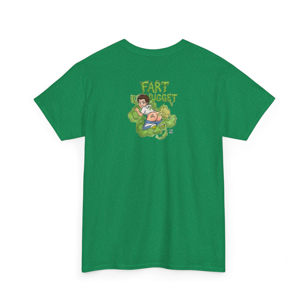 Fart Nugget graphic tee | Funny cartoon kid fart illustration T-Shirt