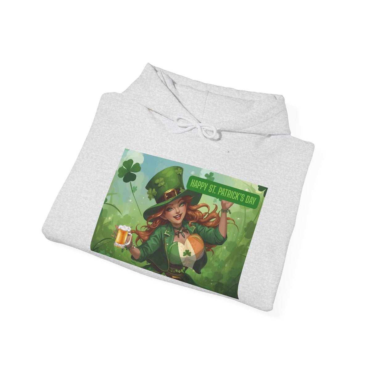 Leprechaun Pot of Gold Hoodie | St. Patrick's Day Shamrock Illustration