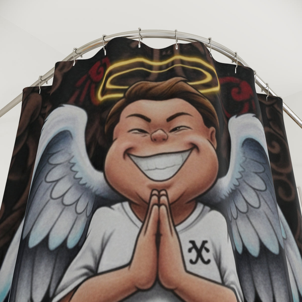Ebony Angel Shower Curtains