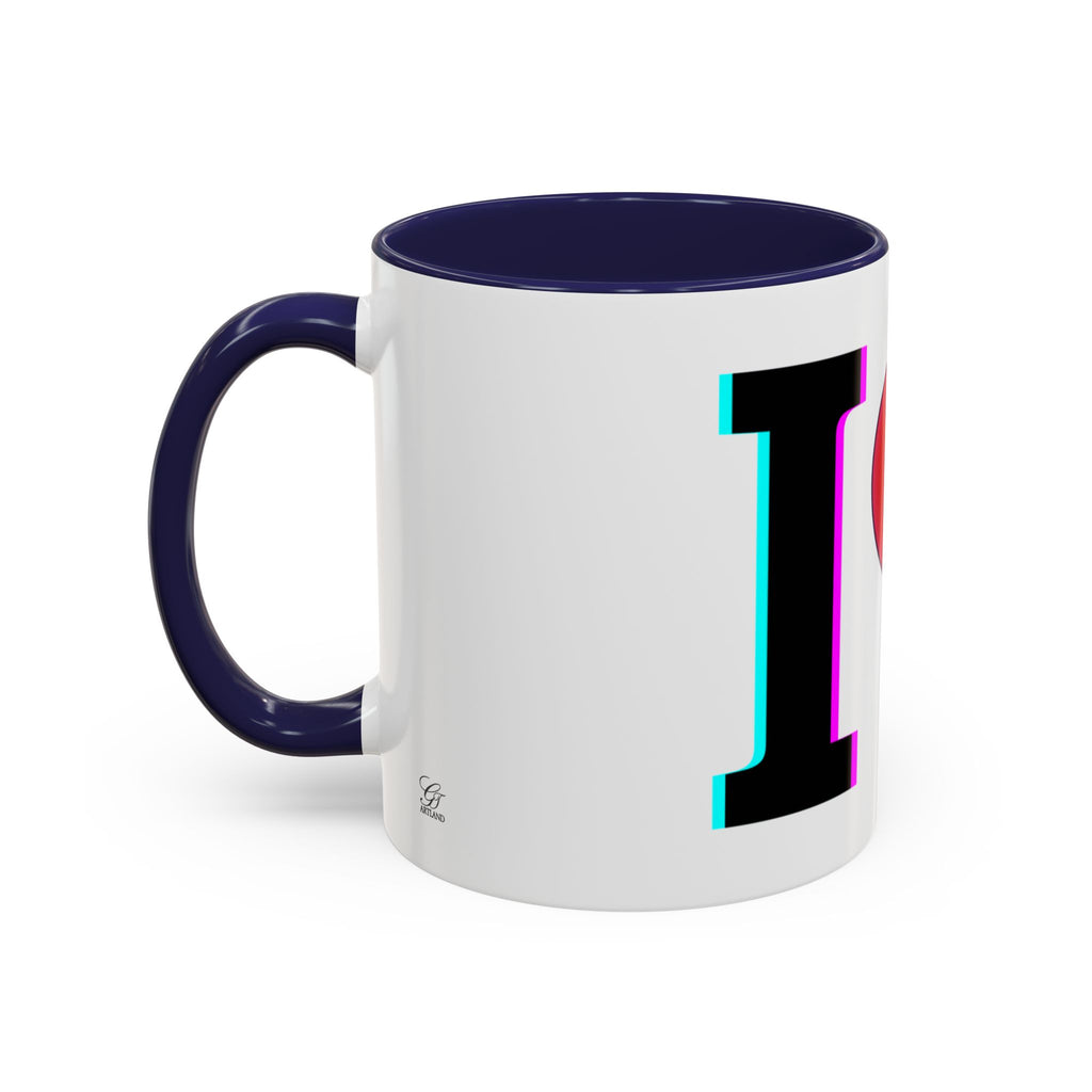 Winking Heart Graphic Mug | Accent Coffee Mug 11oz 15oz