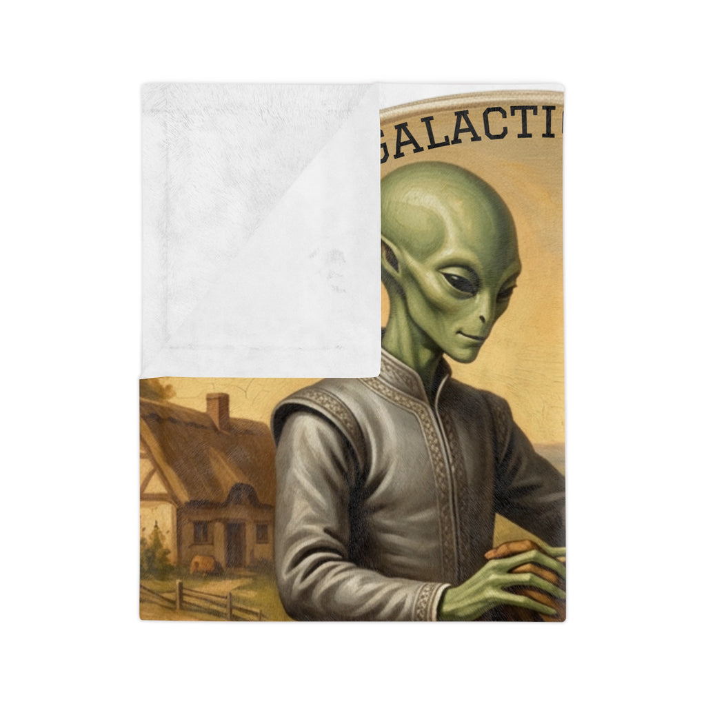 Dancing Alien and Goblin Velveteen Blanket