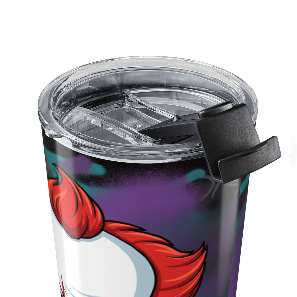 Scary Red-Haired Clown Tumbler 20oz | Horror Inspired Drinkware by GT Artland