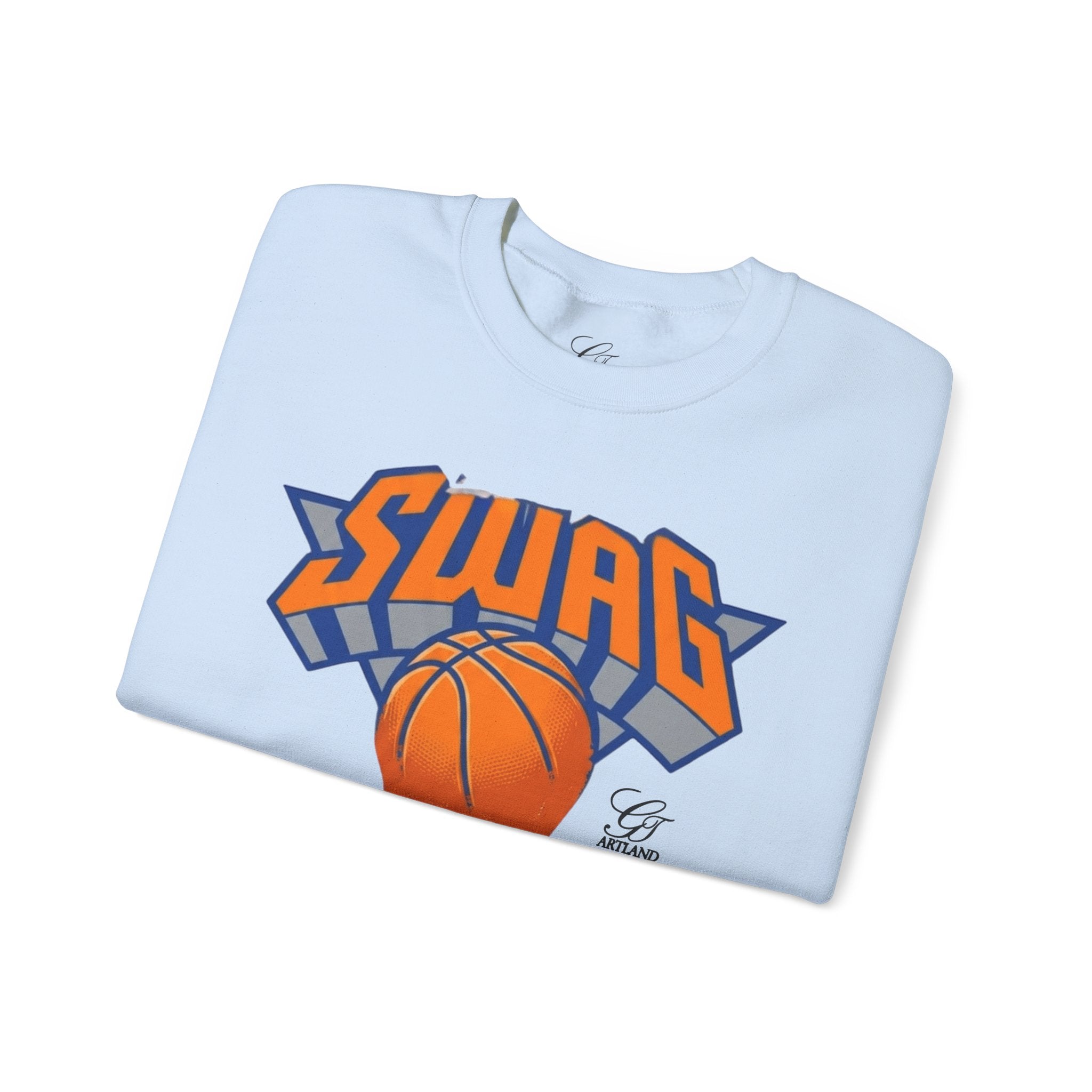 Swag Dripping Basketball Sweatshirt | Streetwear Hoop Graphic by GT Artland