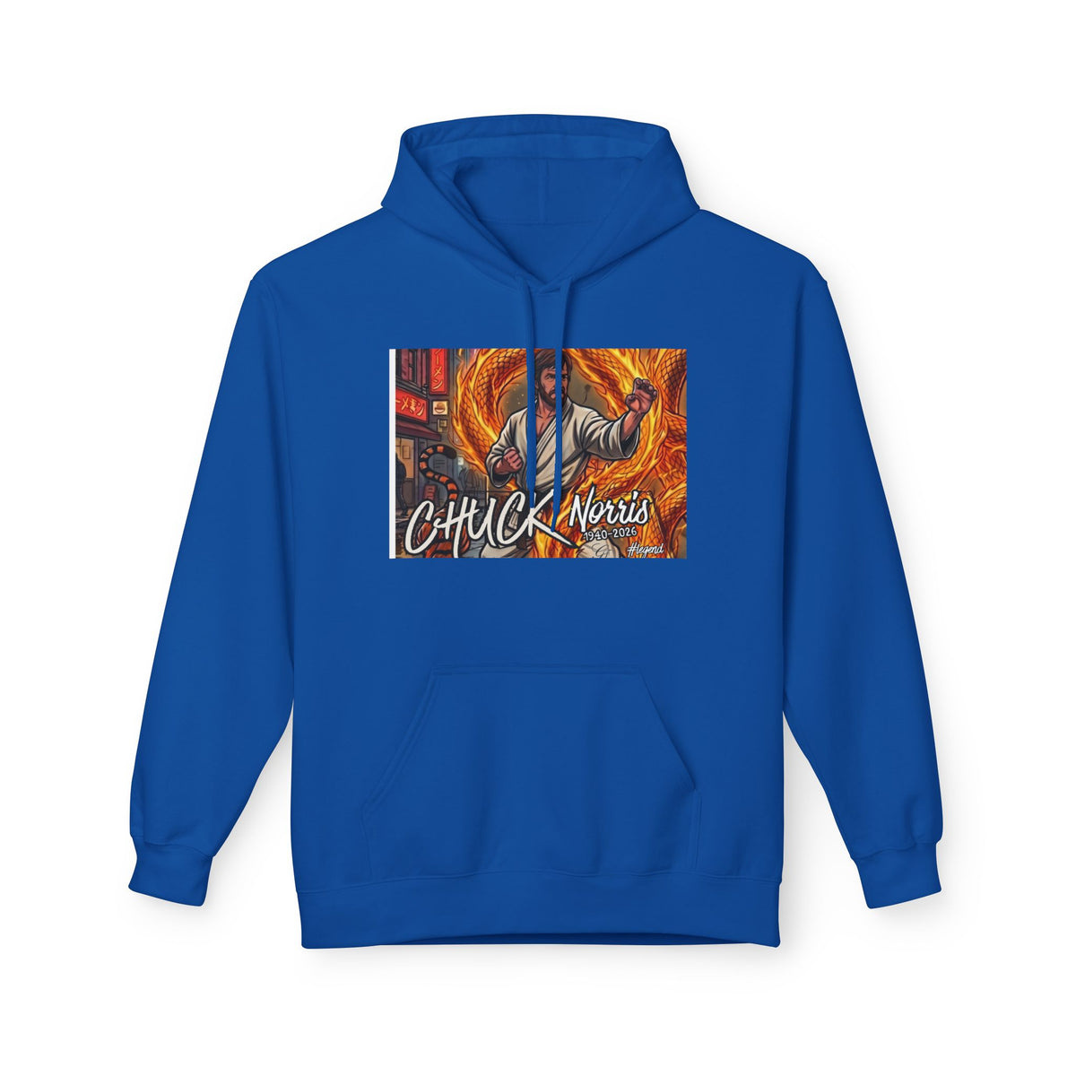 Chuck Norris Martial Arts Hoodie | Action Illustration, Retro Fight Scene by GT Artland