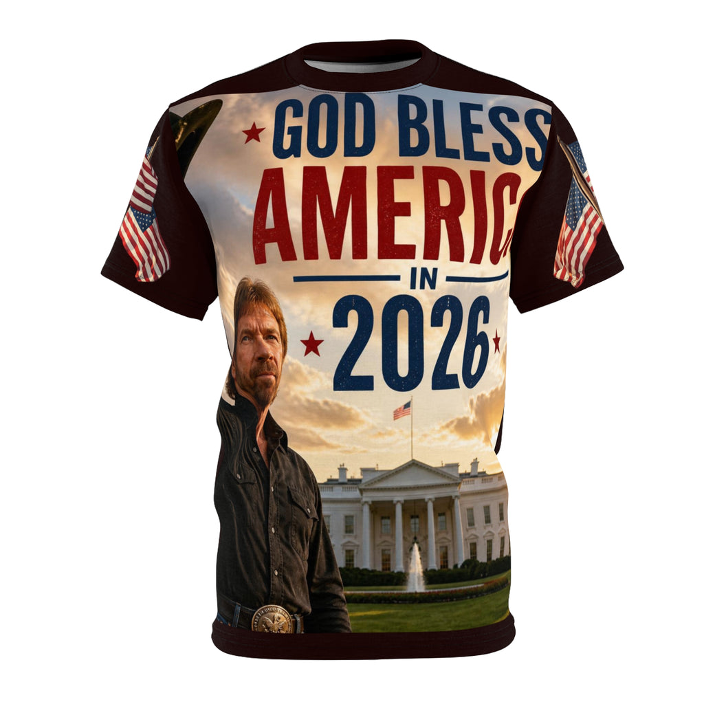 God Bless America 2026 Norris Fan Gear Designer T-shirt by GT Artland