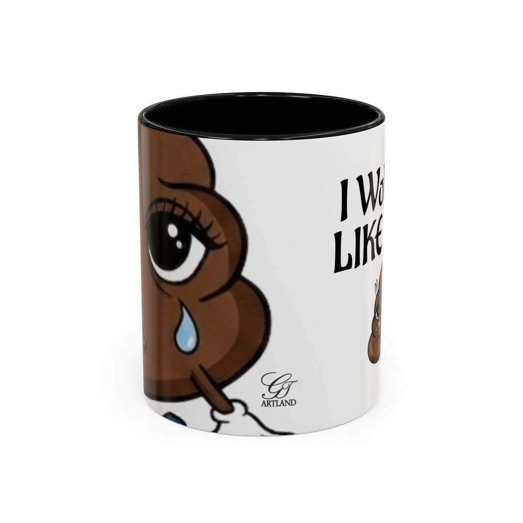 I Woke Up Like This Coffee Mug – Funny Poop Emoji Designer Accent Mug (11/15oz) by GT Artland