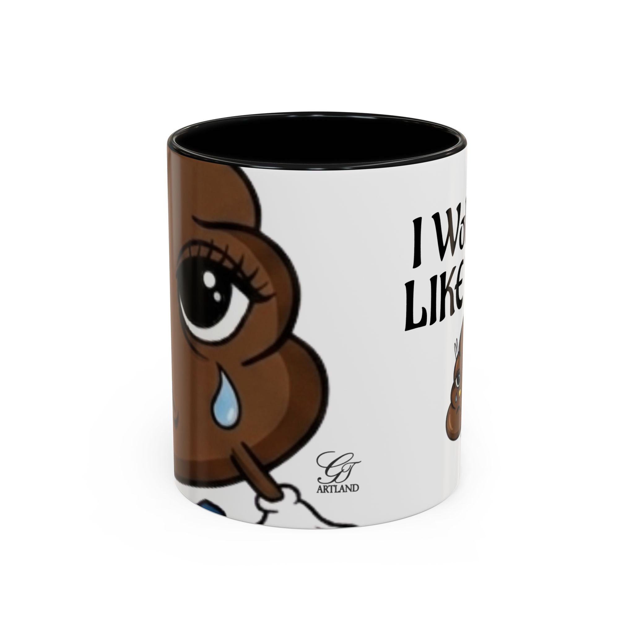 I Woke Up Like This Coffee Mug – Funny Poop Emoji Designer Accent Mug (11/15oz) by GT Artland