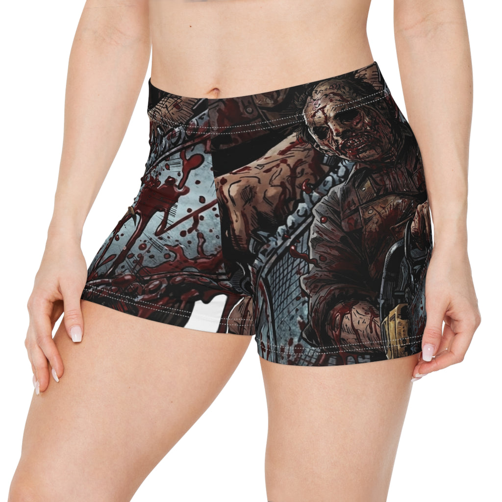 Chainsaw Killa Gore Designer Drip Women's Shorts | Creepy  by GT Artland