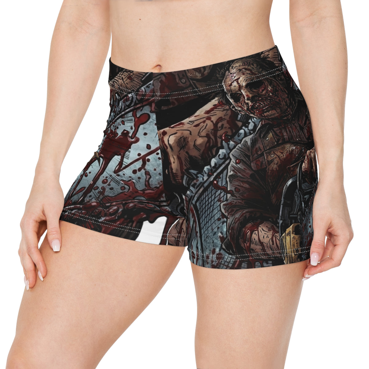 Chainsaw Killa Gore Designer Drip Women's Shorts | Creepy  by GT Artland