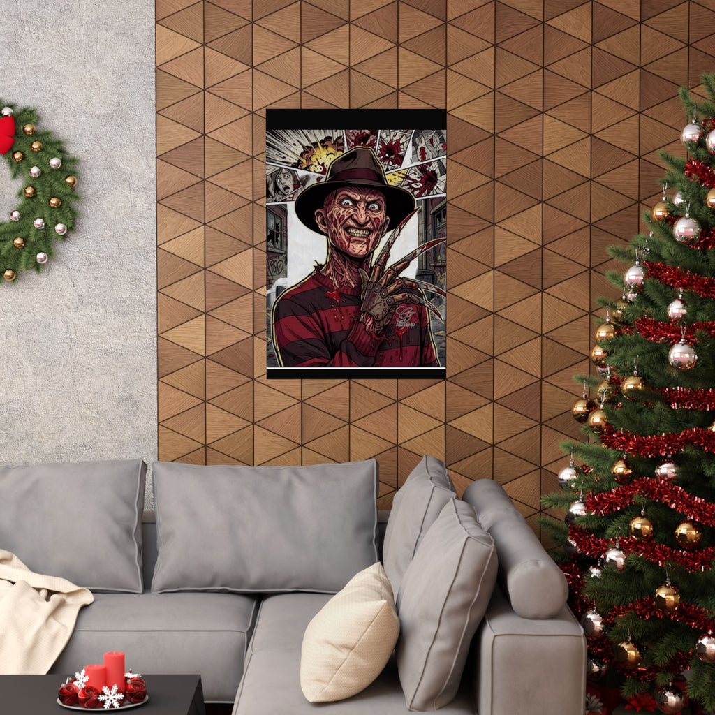 Elm Street Gangsta Horror Matte Vertical Posters by GT Artland