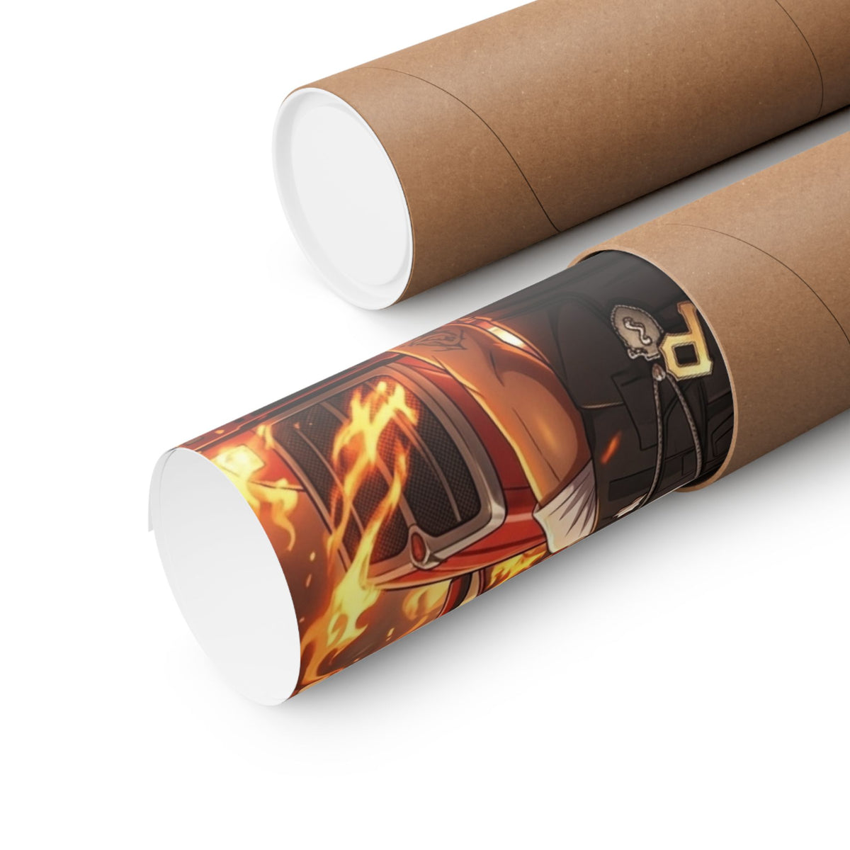 GT Soldier Clown Poster — Fiery Gamer Art Matte Vertical Print by GT Artland