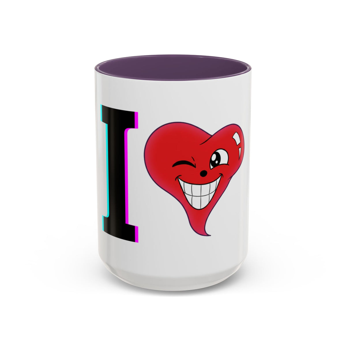 Winking Heart Graphic Mug | Accent Coffee Mug 11oz 15oz
