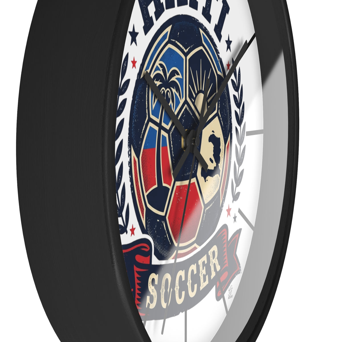 Haitian Soccer Ball Wall Clock