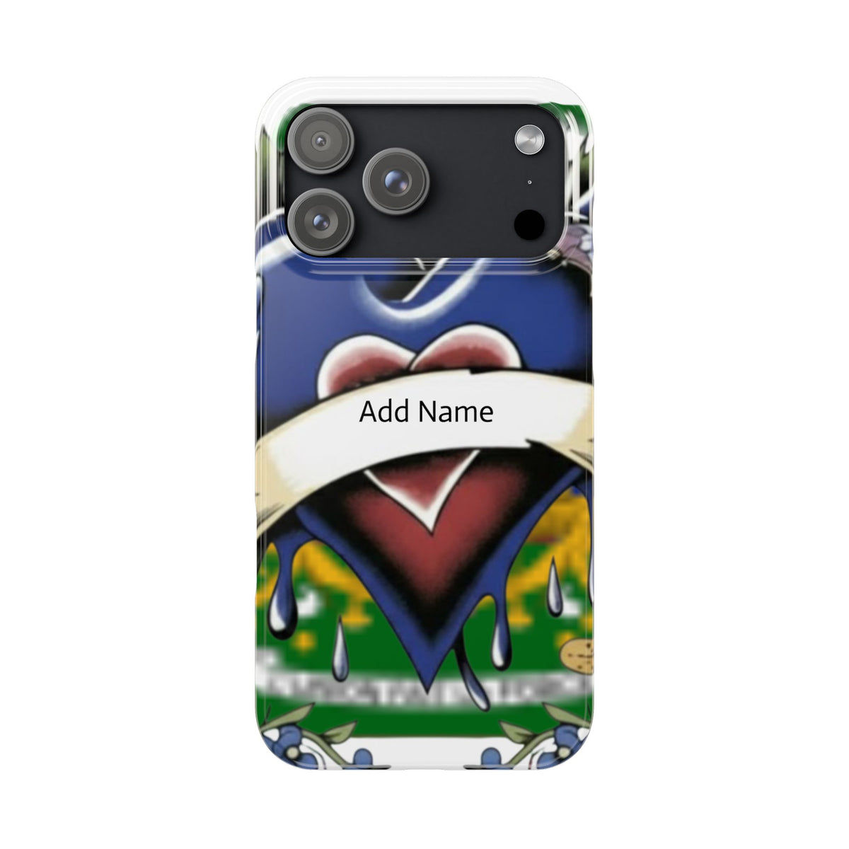 Blue Rose Garden Urban Styled Illustration Slim Phone Case |  by GT Artland