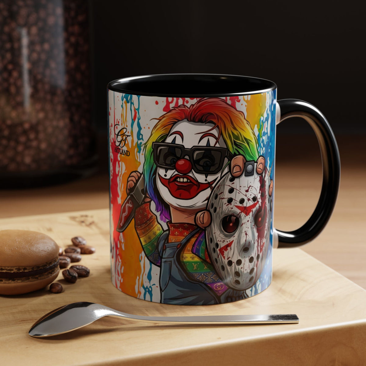 Rainbow Slasher Color Drip Designer GT Soldier Edition | Accent Coffee Mug 11oz 15oz