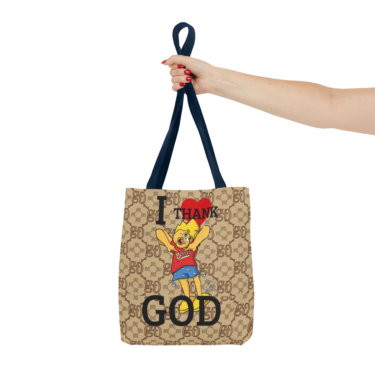 I  Thank God Tote Bag | URBAN CARTOON BY GT ARTLAND