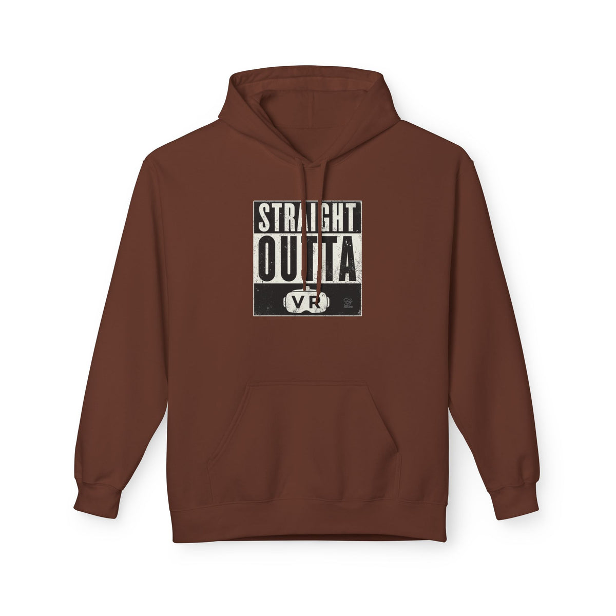 Straight Outta VR Hoodie | Retro Block Text Virtual Reality by GT Artland