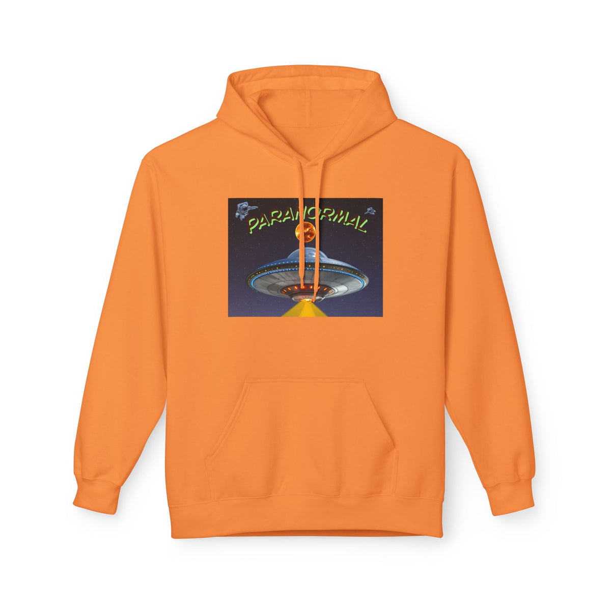 Retro UFO Spaceship Hoodie | Paranormal Alien Abduction Design
