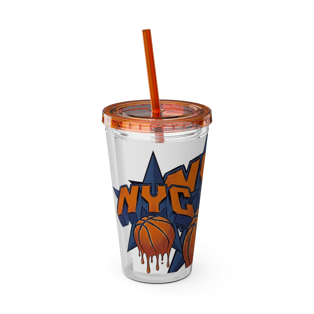 NYC Basketball Drip Tumbler 16oz