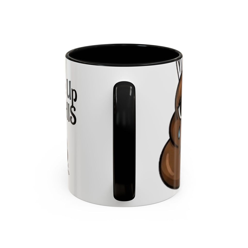I Woke Up Like This Coffee Mug – Funny Poop Emoji Designer Accent Mug (11/15oz) by GT Artland