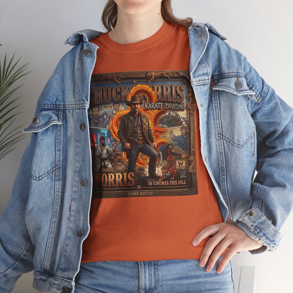 Retro Action Movie Poster T-Shirt | Vintage Fighter Hero Tee