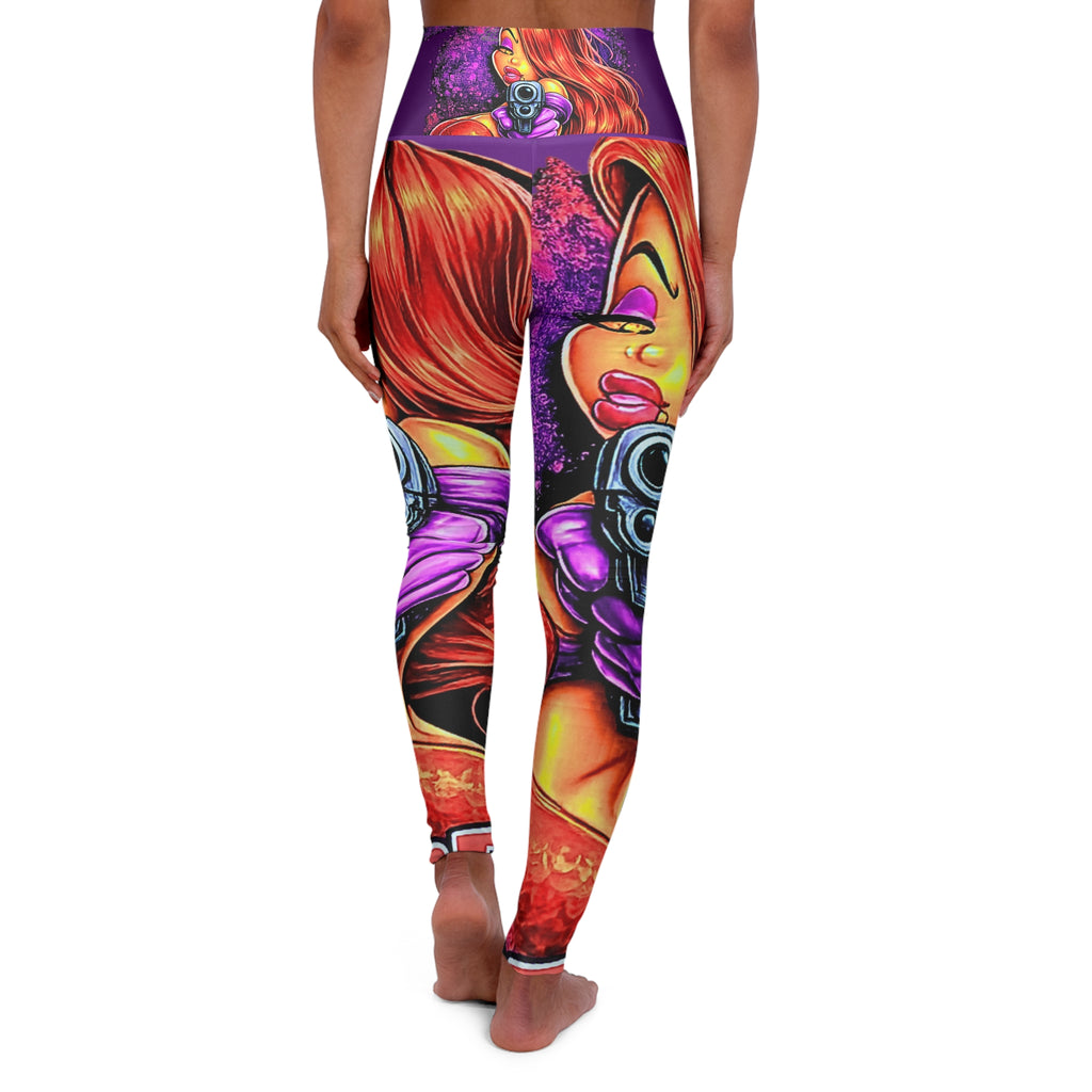 Pin-Up Vixen Rabbit Girl Leggings | High Waisted Yoga Leggings by GT Artland