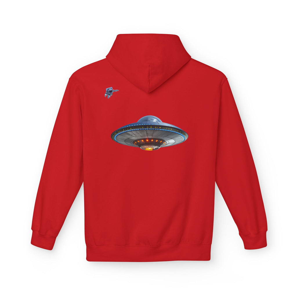 Retro UFO Spaceship Hoodie | Paranormal Alien Abduction Design