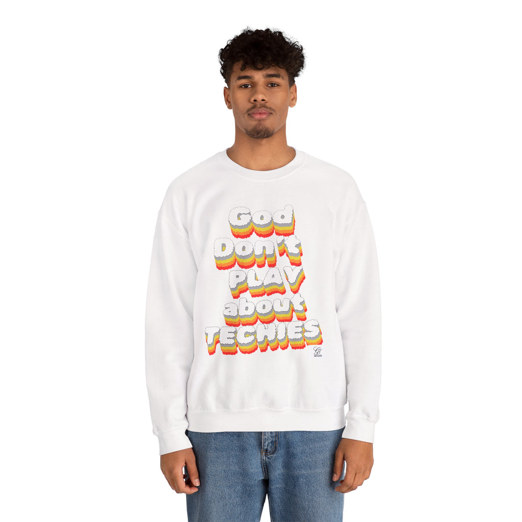 God Don't Play About Techies Unisex Crewneck Sweatshirt