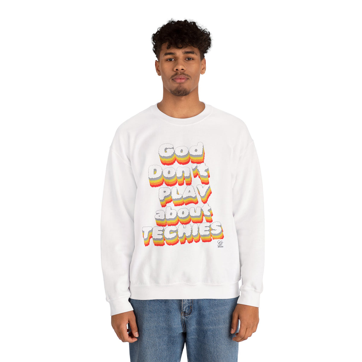 God Don't Play About Techies Unisex Crewneck Sweatshirt