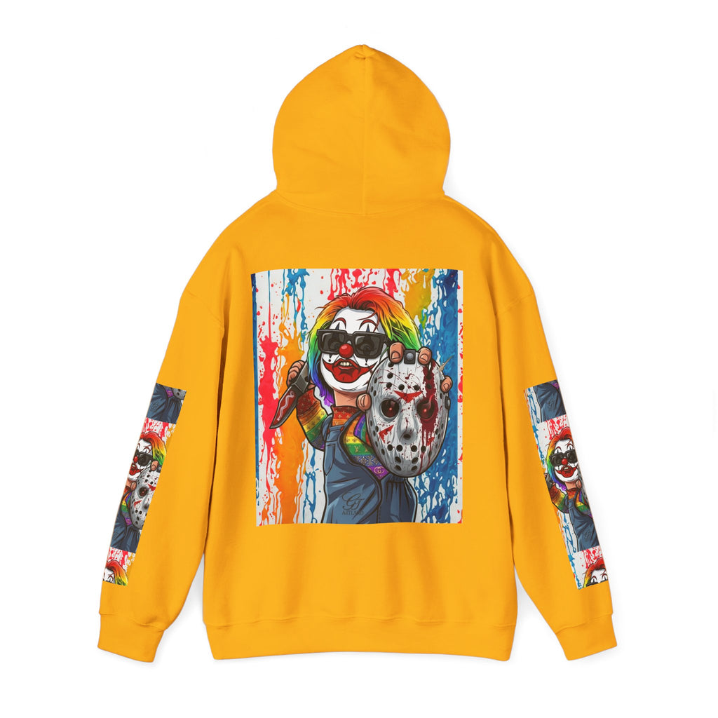 Rainbow Slasher Unisex Heavy Blend Hooded Sweatshirt by GT Artland