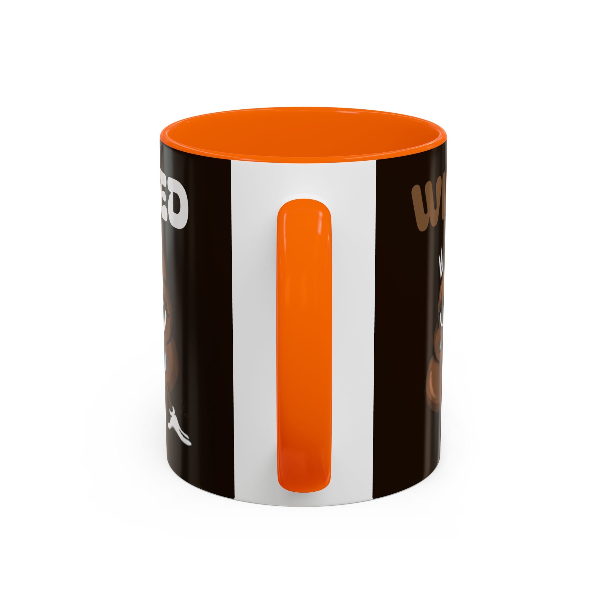 Coffee Mug - "Wired" Cute Poop Emoticon Design (11/15 oz) by GT Artland