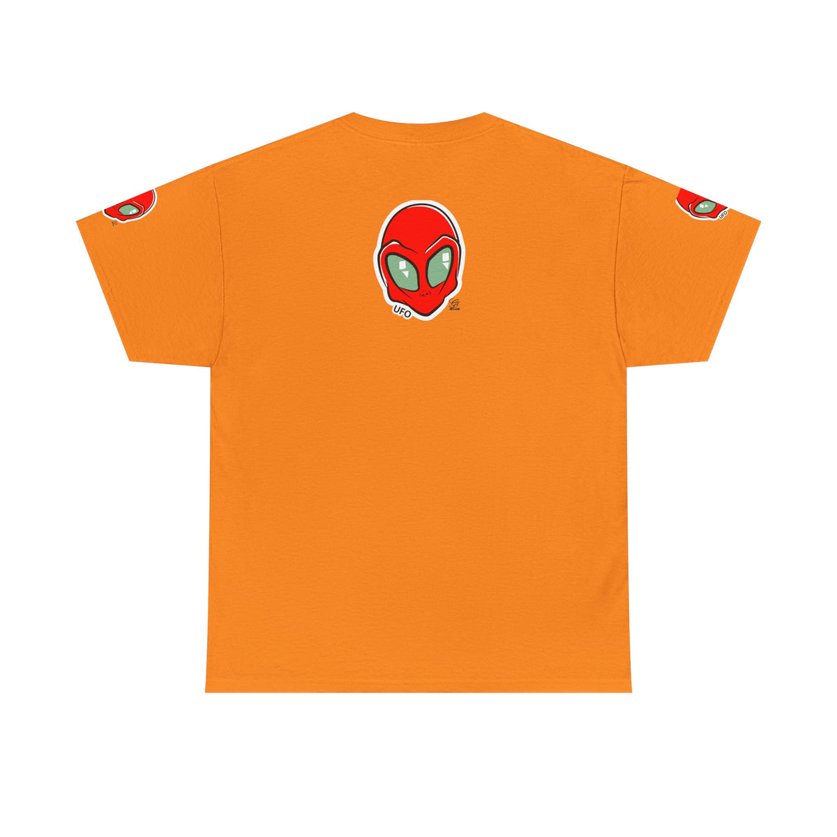 Red Alien Head UFO Tee | Retro Space Graphic T-Shirt