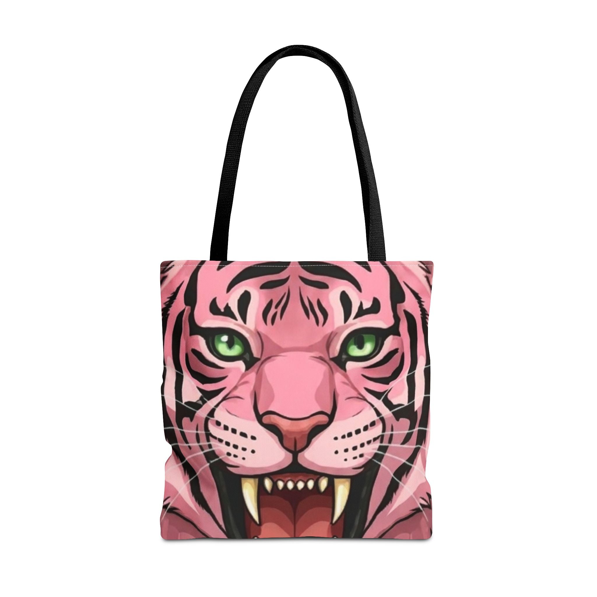 Elite Pink Designer Exotic Tiger Face Tote Bag by GT Artland