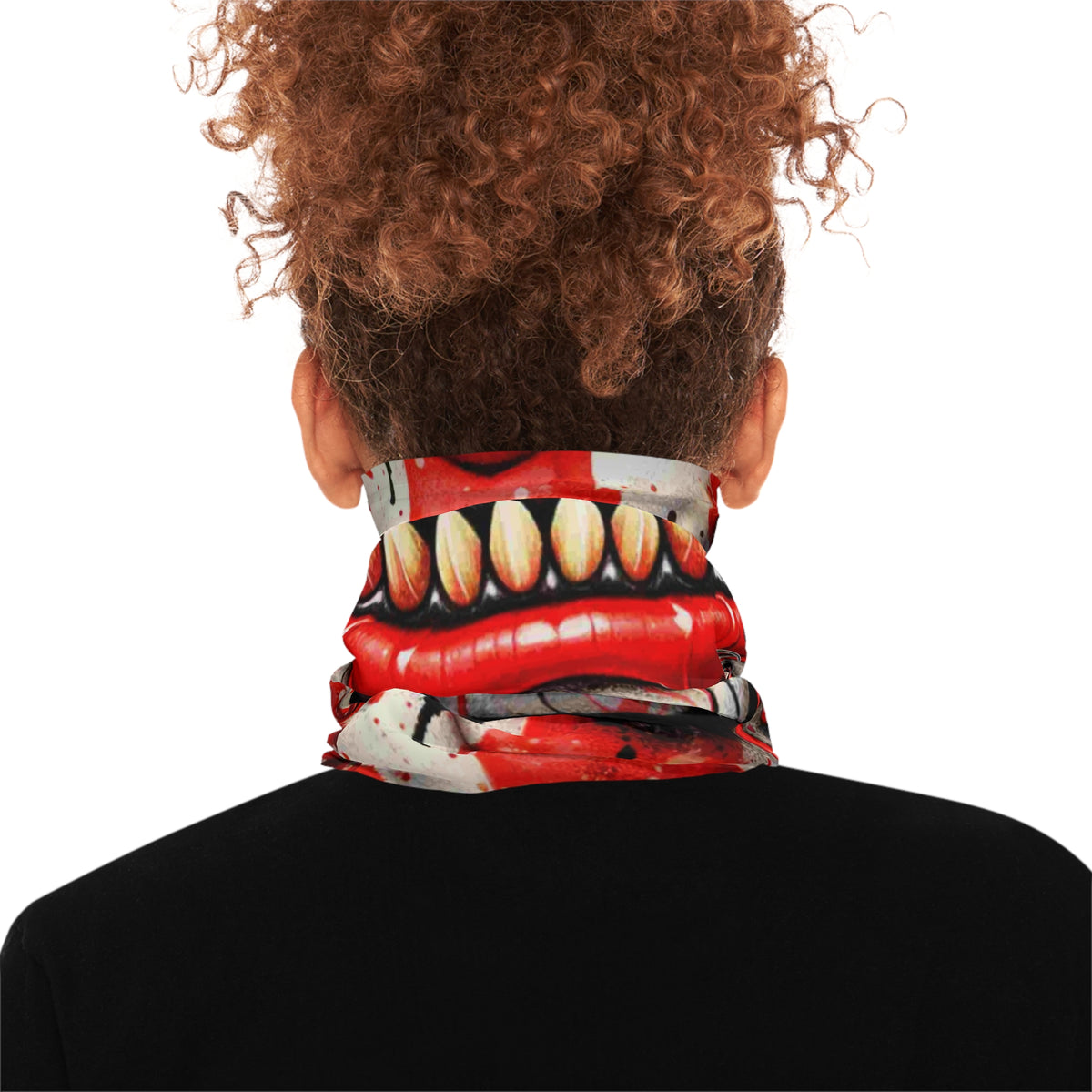 Animalistic Clown Mouth Neck Gaiter | Spooky Face Mask  Design by GT Artland