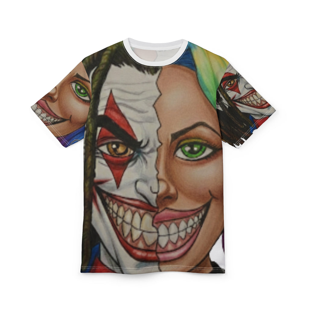 2 Faced Da Joka And Rainbow Hair Girl Urban Street Vibe Tee  Cut & Sew Shirt by GT Artland