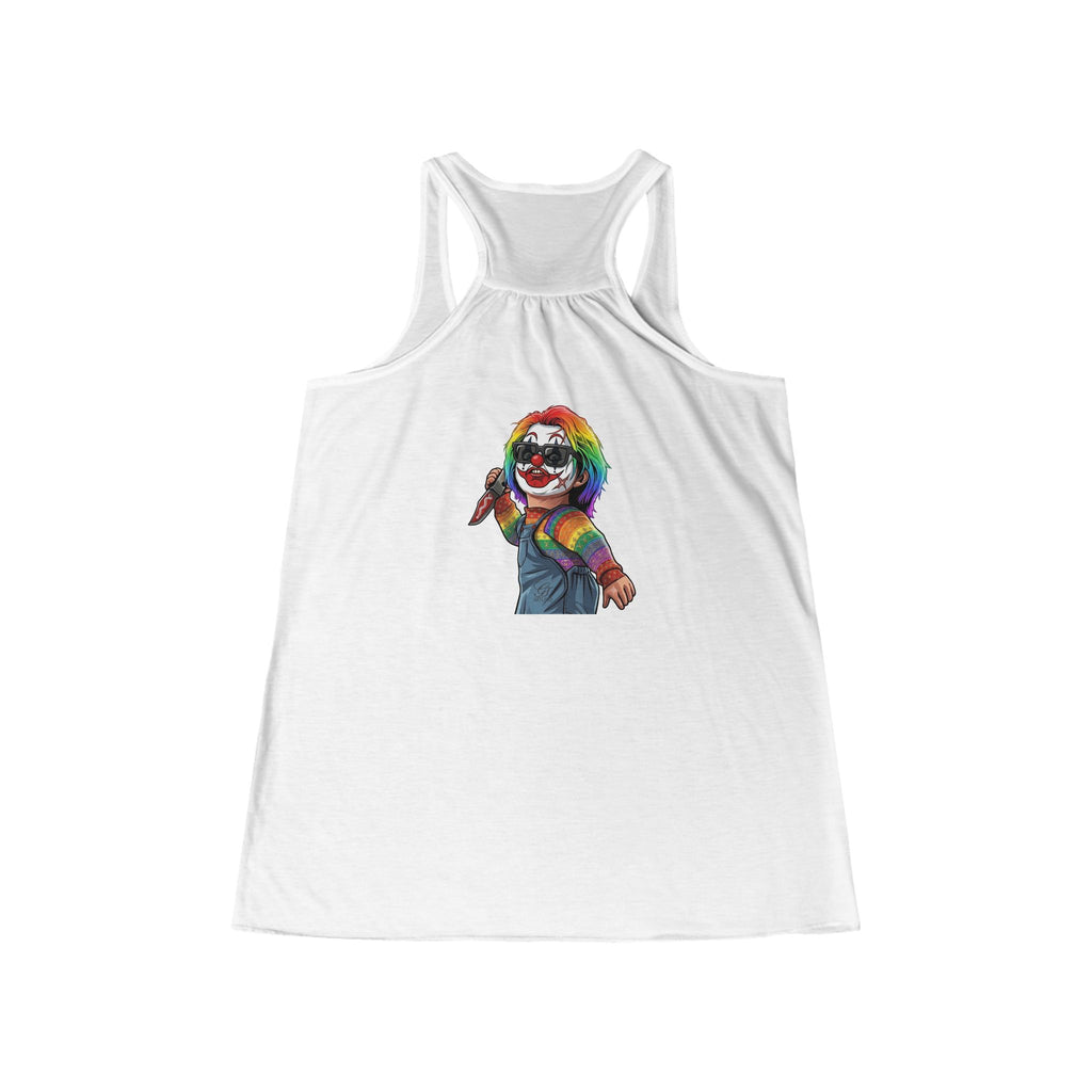 Rainbow Slasher womans racerback tank by GT Artland