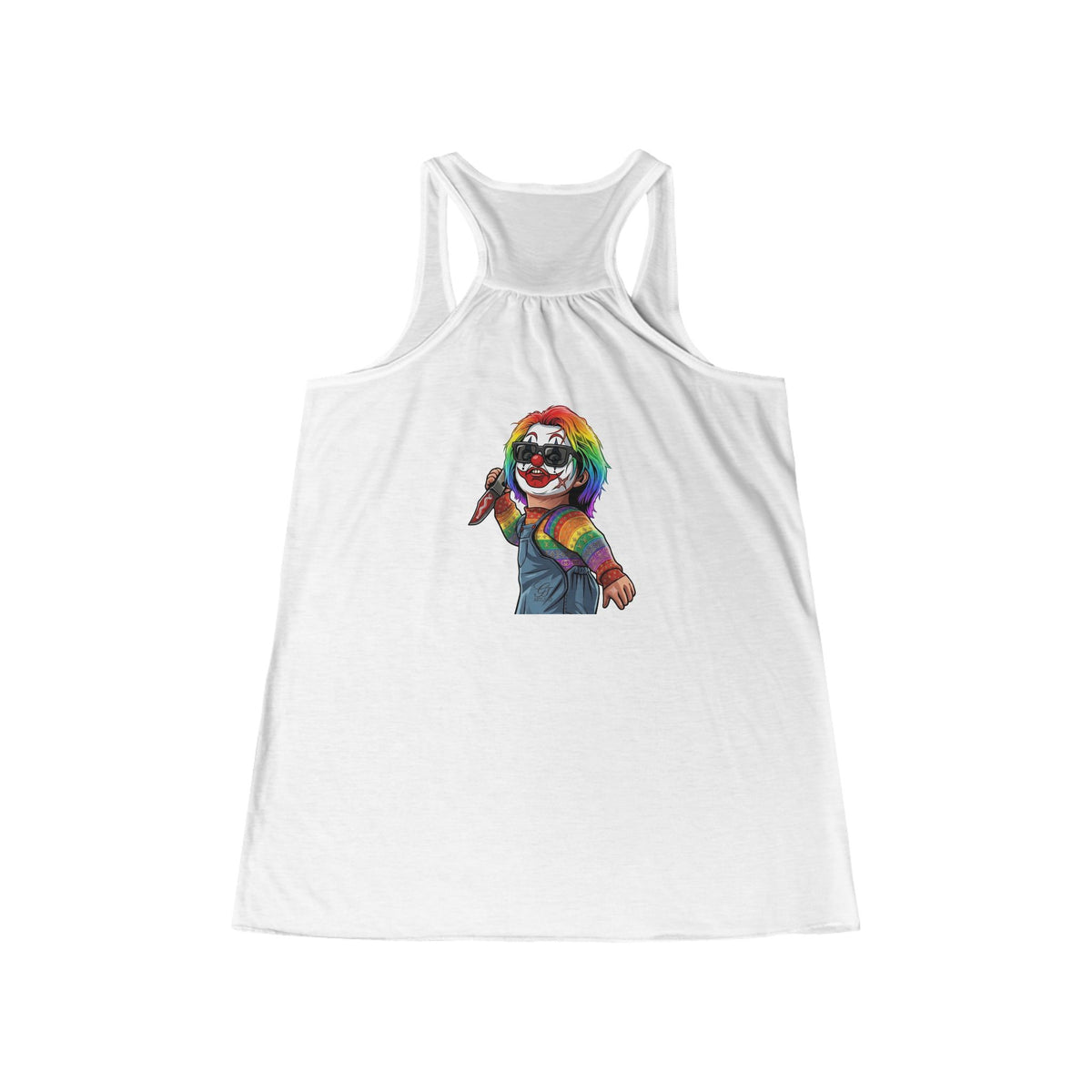 Rainbow Slasher womans racerback tank by GT Artland