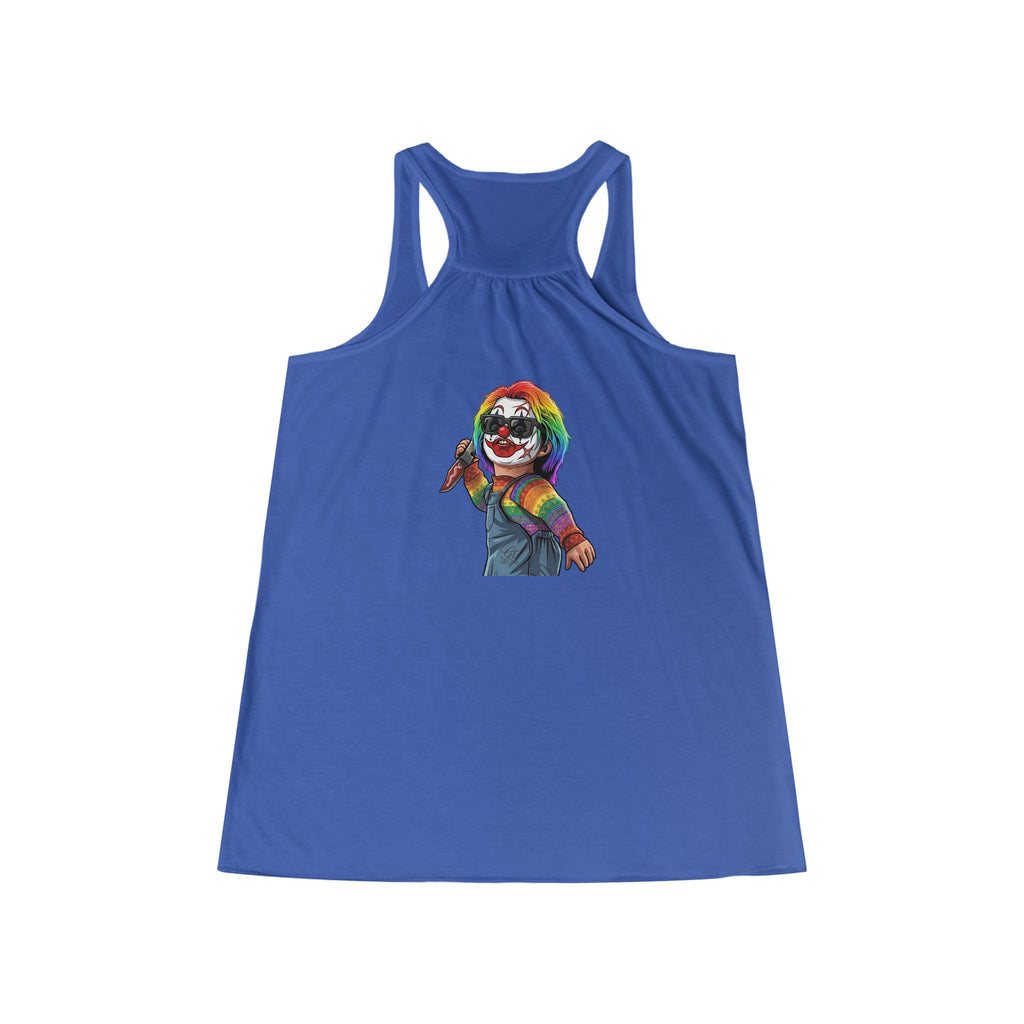 Rainbow Slasher womans racerback tank by GT Artland