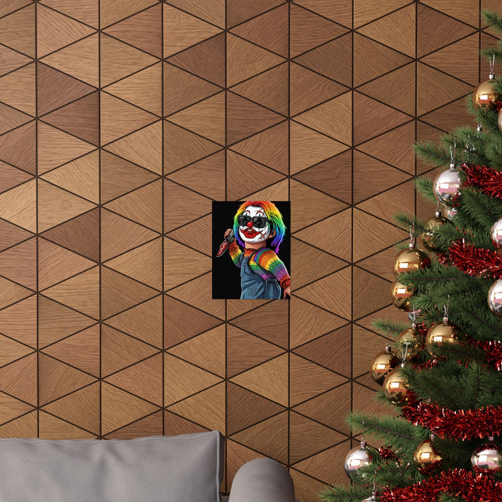 Rainbow Slasher Urban Designer Horror Matte Vertical Posters by GT Artland