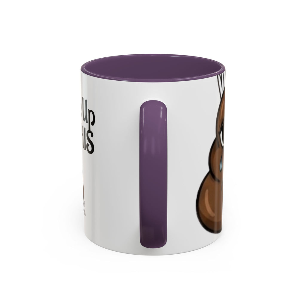 I Woke Up Like This Coffee Mug – Funny Poop Emoji Designer Accent Mug (11/15oz) by GT Artland