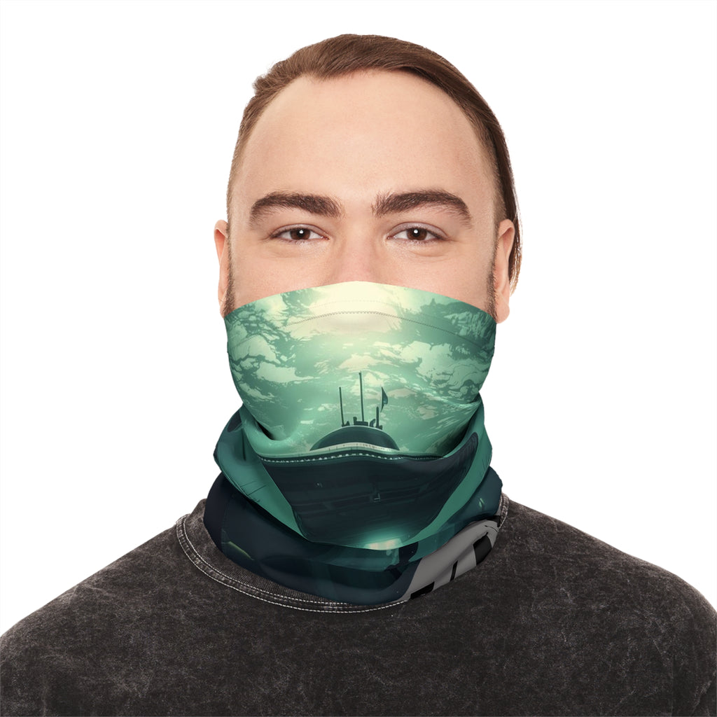 UFO UAP Underwater Gathering Neck Gaiter | Alien Sci‑Fi Face Covering