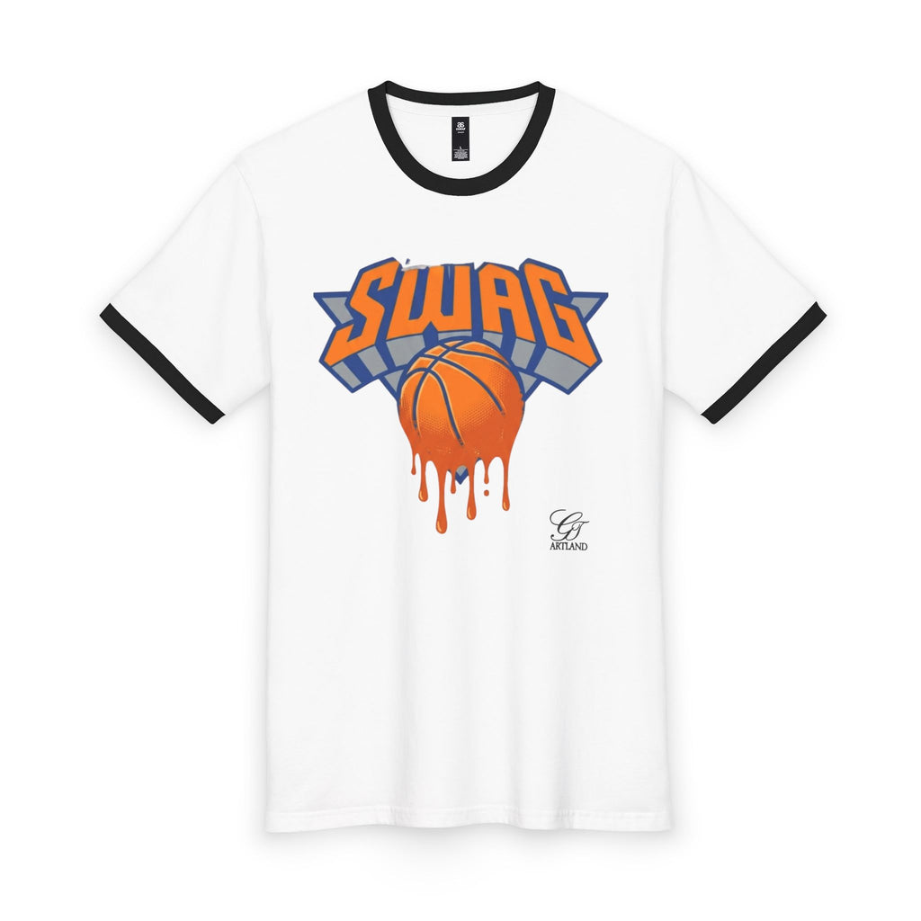SWAG Dripping Basketball tee | Ringer Tee by GT Artland