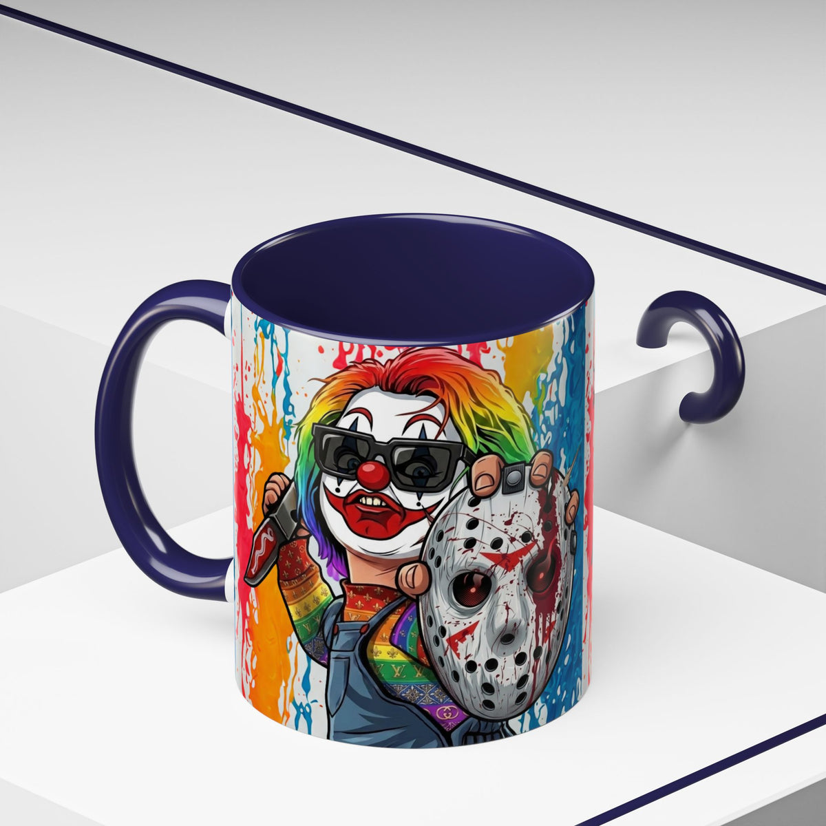 Rainbow Slasher Color Drip Designer GT Soldier Edition | Accent Coffee Mug 11oz 15oz