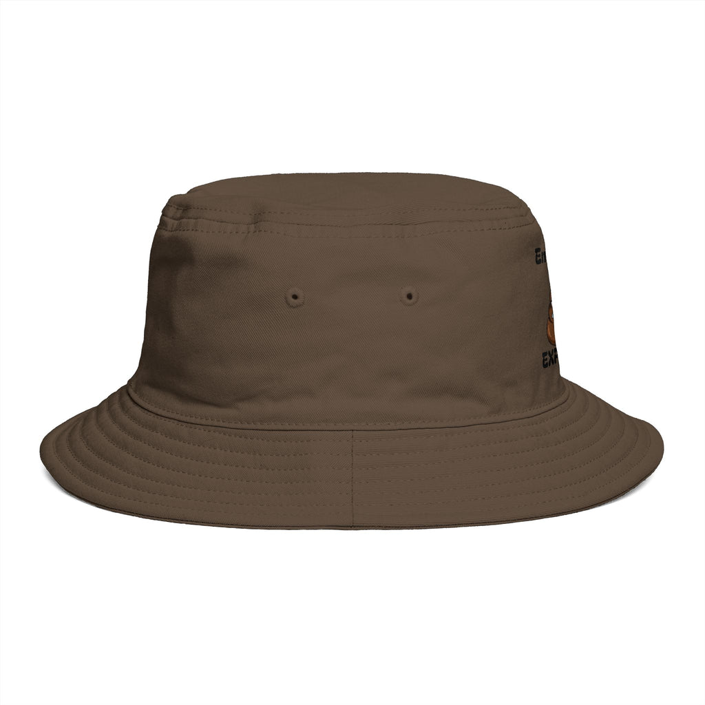 Copy of Emotionally Expresso Bucket Hat | Cute Coffee Bean Crying Emoji Designer Illustration by GT Artland